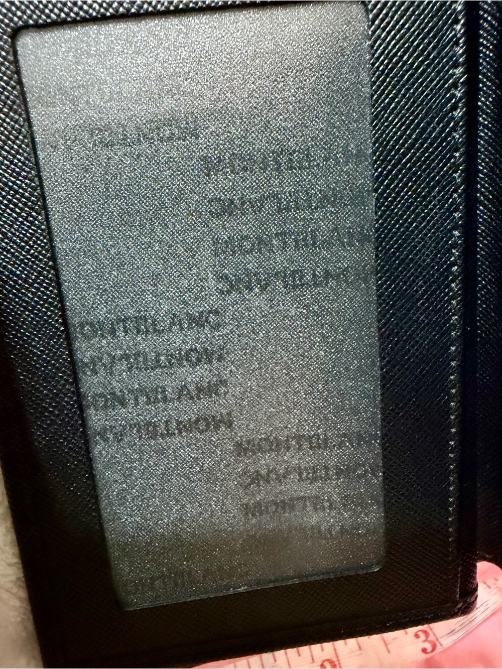 Men's Black Saffiano Leather wallet